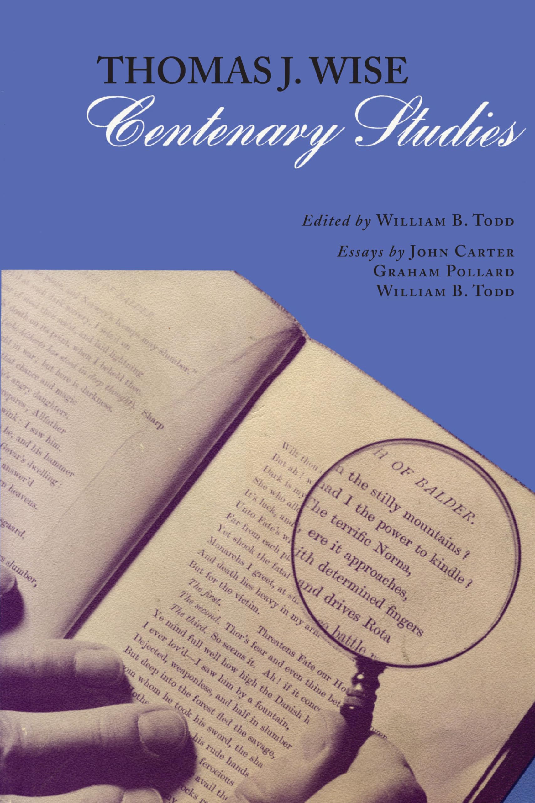 Thomas J. Wise: Centenary Studies,Used