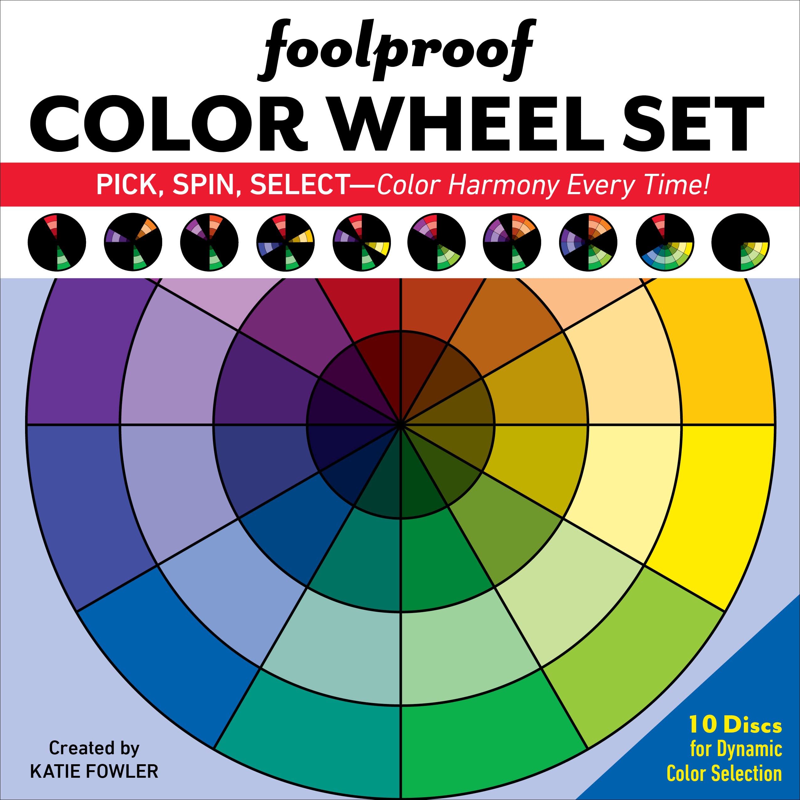 Foolproof Color Wheel Set: 10 Discs for Dynamic Color Selection,New