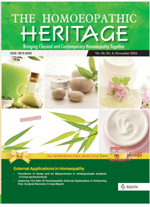 The Homoeopathic Heritage - Bringing Classical And Contemporary Homoeopathy Together (November 2024)