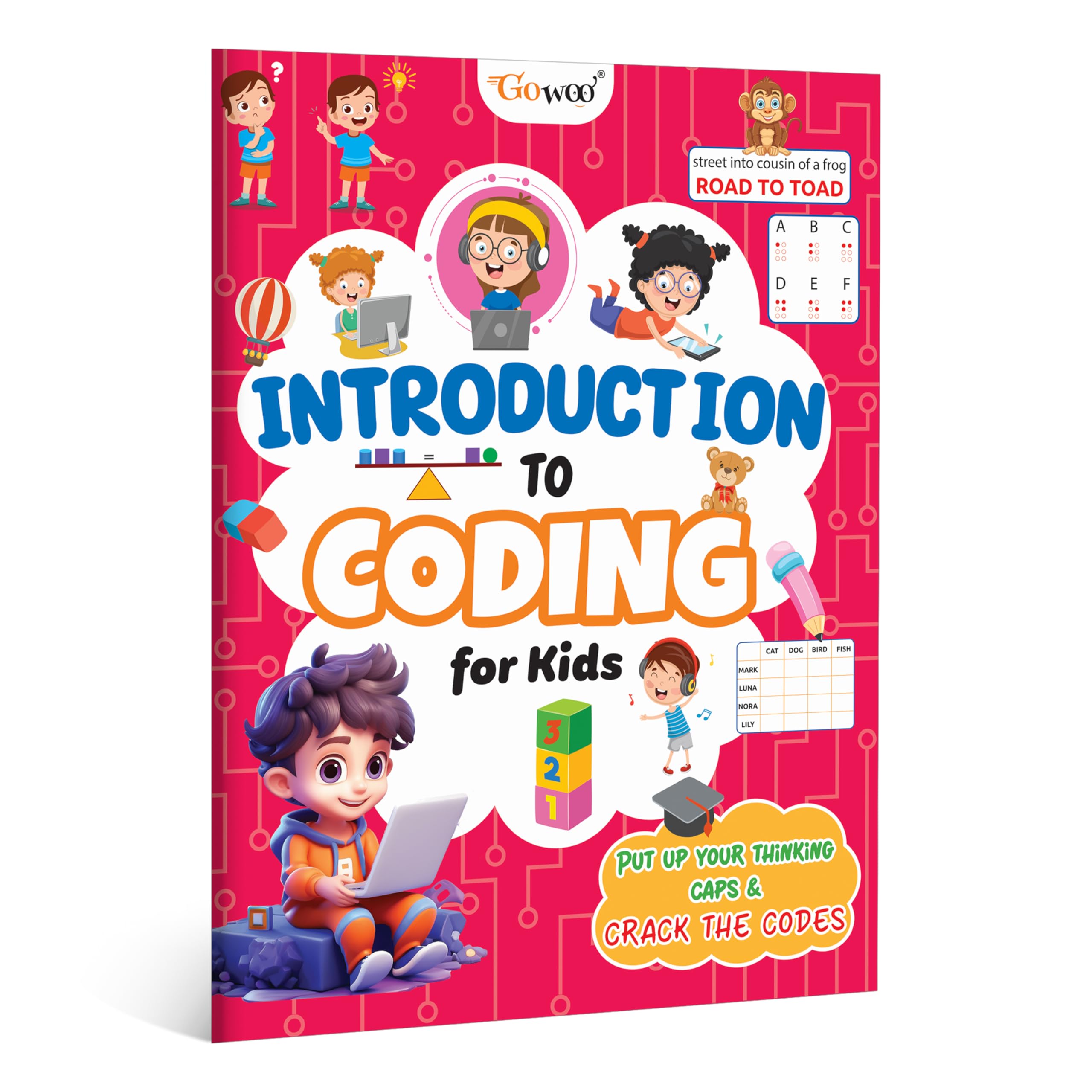 Introduction To Coding For Kids: Coding For Kids, Brain-Boosting Activity, Learning Adventures , Brain Activity Book For Kids Ages 3-12