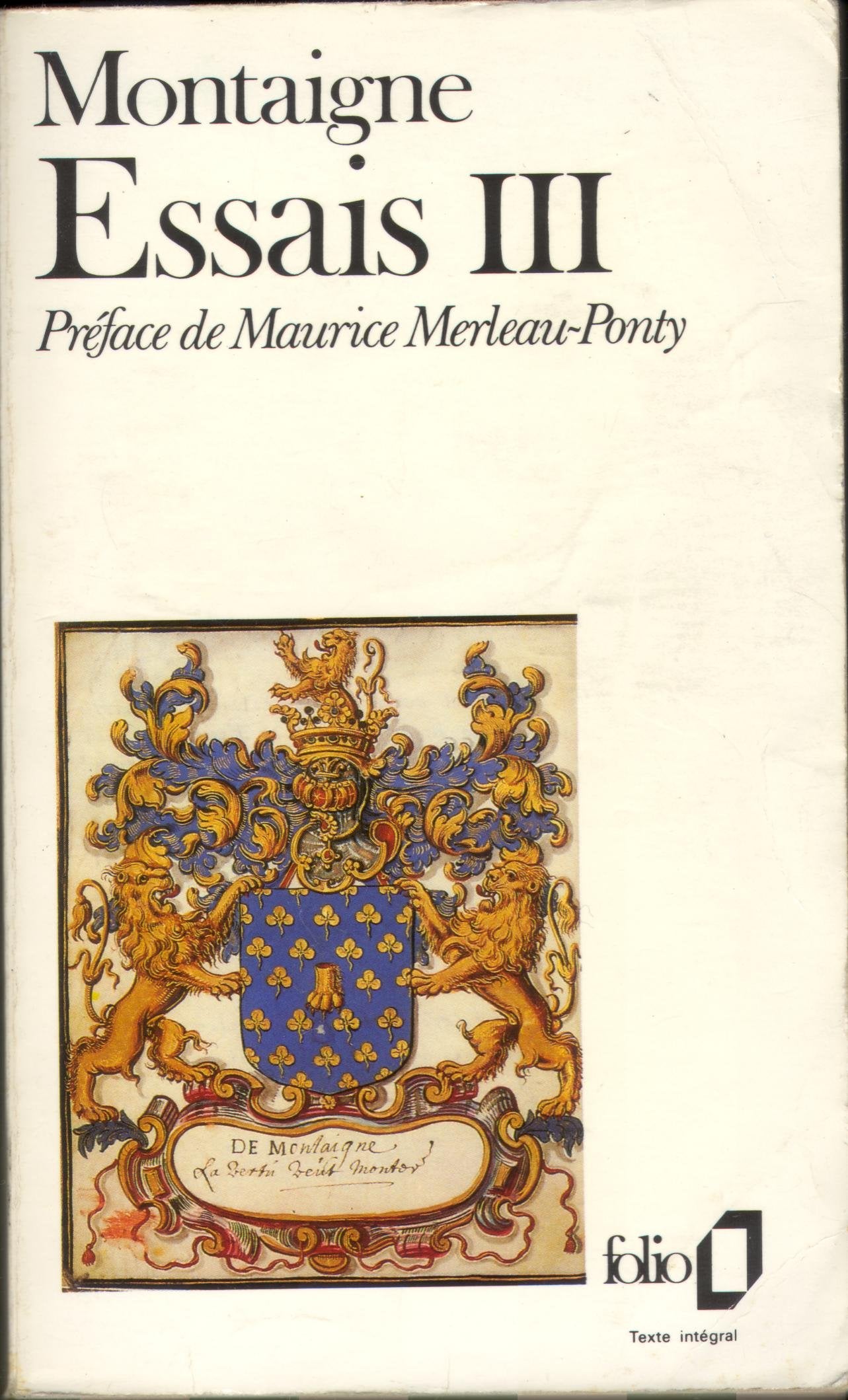 ESSAIS (FOLIO (DOMAINE PUBLIC)),Used