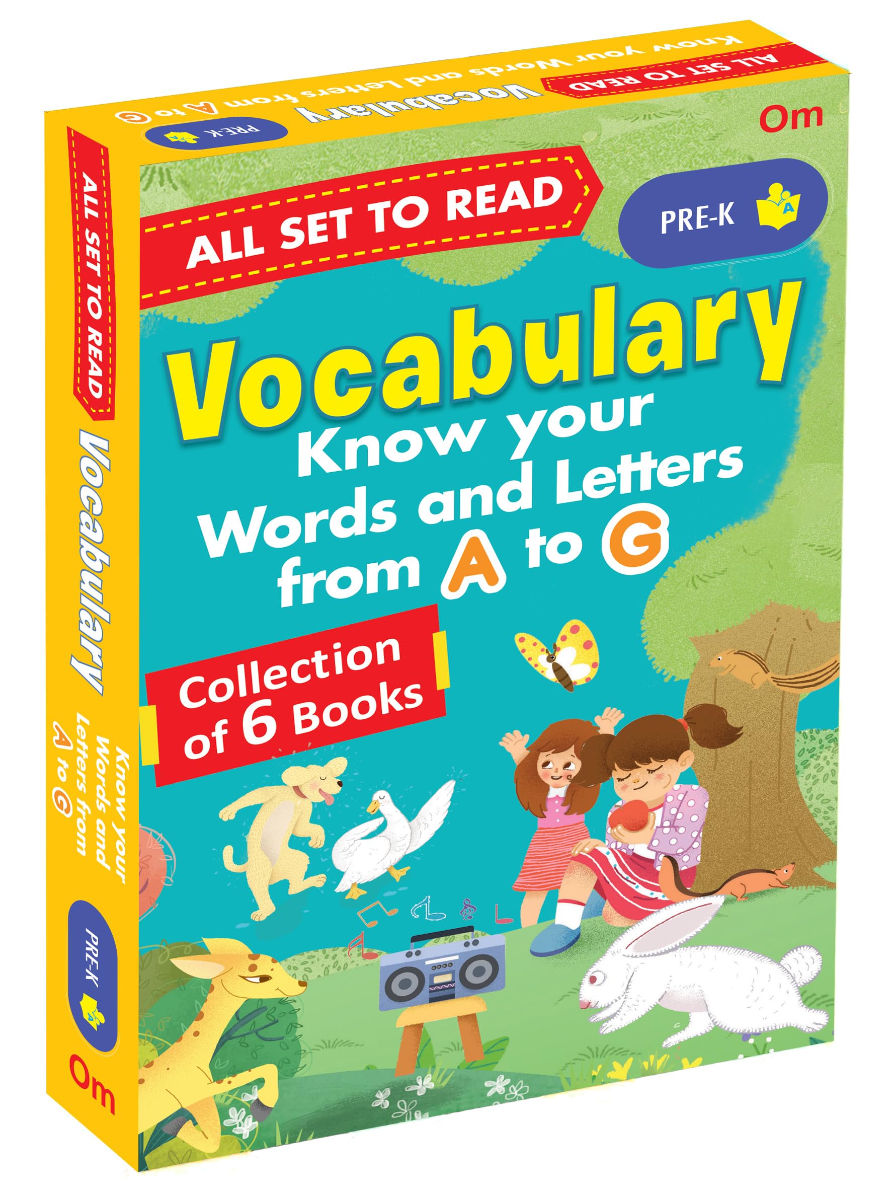 All Set To Read: My First Vocabulary Building Pre-K Learning Pack - Know Your Words And Letters  Pack 1 | Little Learners Word Kit | Pre-K Vocabulary & Letters Starter | First Steps In Vocabulary | Word Play For Pre K & Little Learners | 6-In-1 Book Pack