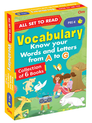 All Set To Read: My First Vocabulary Building Pre-K Learning Pack - Know Your Words And Letters  Pack 1 | Little Learners Word Kit | Pre-K Vocabulary & Letters Starter | First Steps In Vocabulary | Word Play For Pre K & Little Learners | 6-In-1 Book Pack