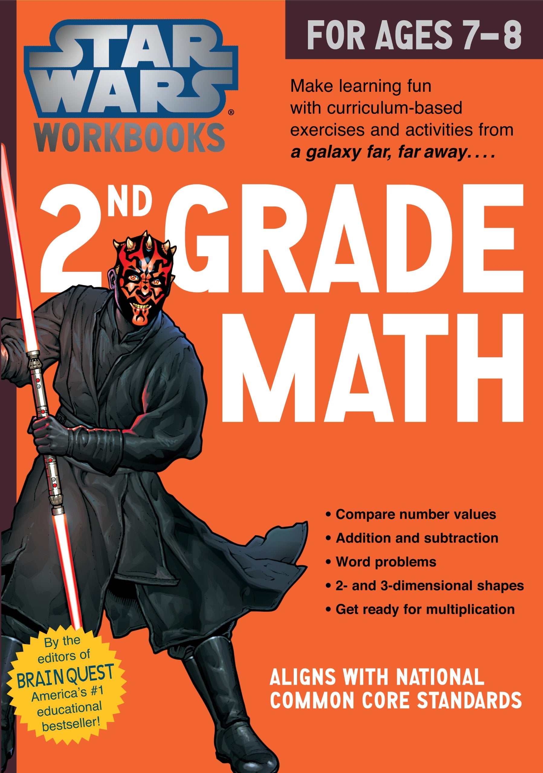 Star Wars Workbook: 2Nd Grade Math (Star Wars Workbooks)