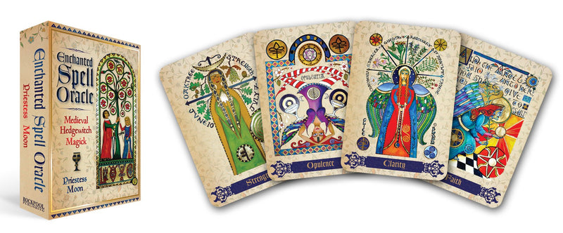 Enchanted Spell Oracle: Medieval Hedgewitch Magick (Rockpool Oracle Card Series),Used