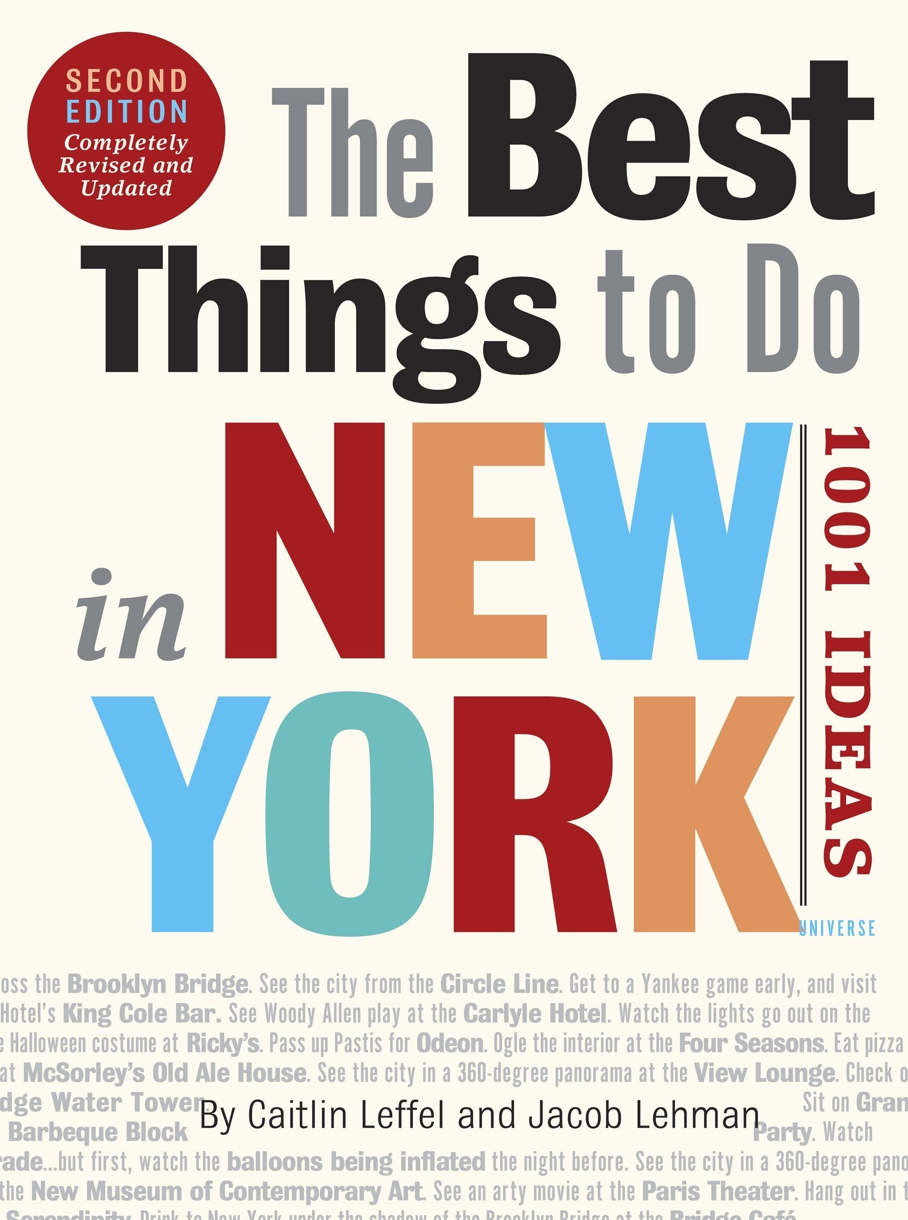 The Best Things to Do in New York, Second Edition: 1001 Ideas,Used