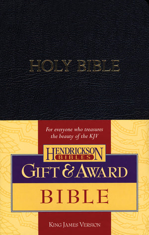KJV Gift & Award Bible (Imitation Leather, Black, Red Letter),New