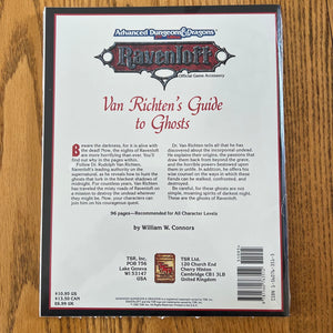 Van Richten's Guide to Ghosts (AD&D/Ravenloft Accessory RR5),Used