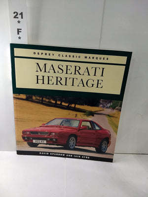 Maserati Heritage (Osprey Classic Marques),Used