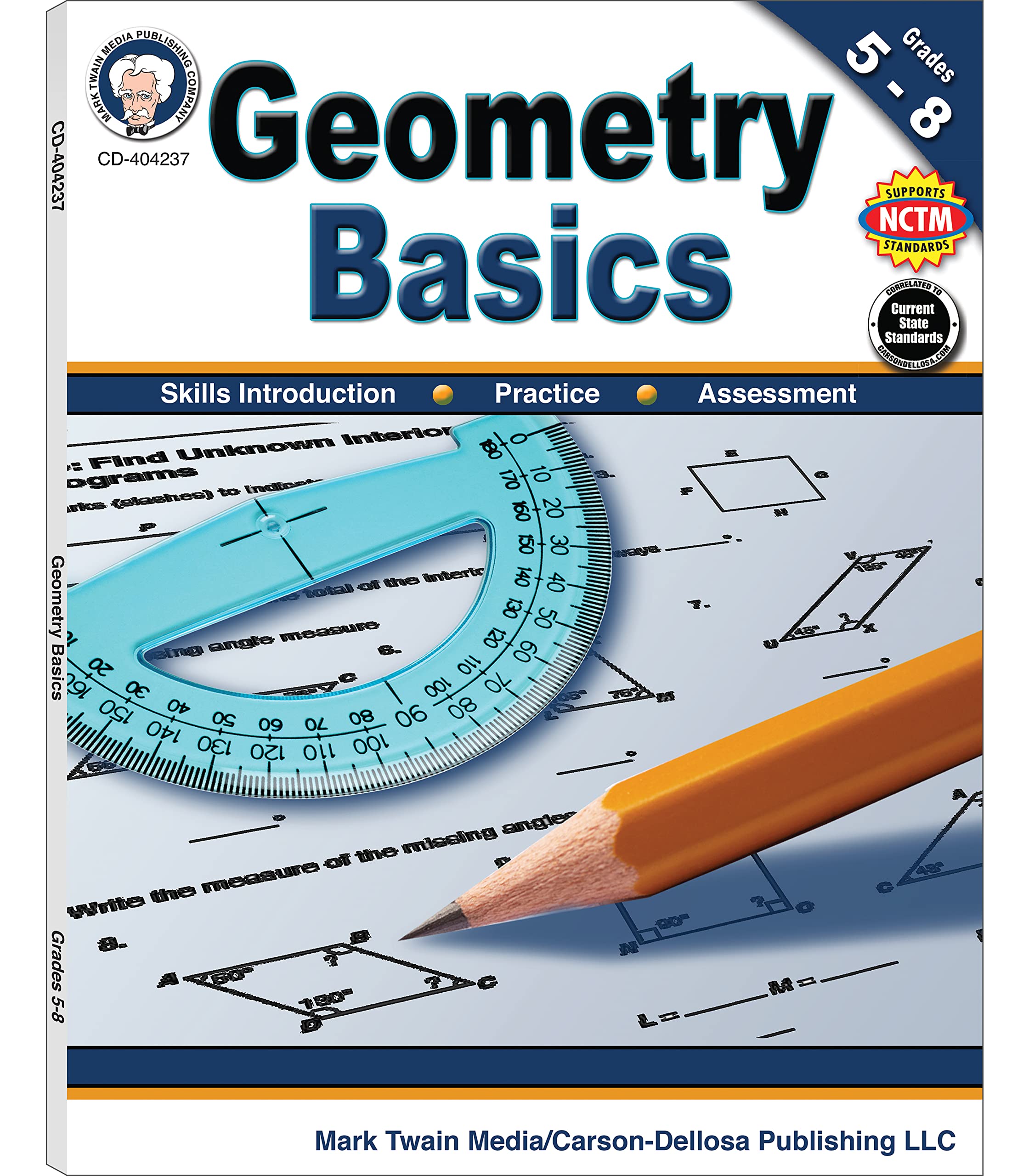 Mark Twain  Geometry Basics, Grades 5  8,Used
