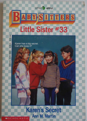 Karen's Secret (BabySitters Little Sister, No. 33),Used