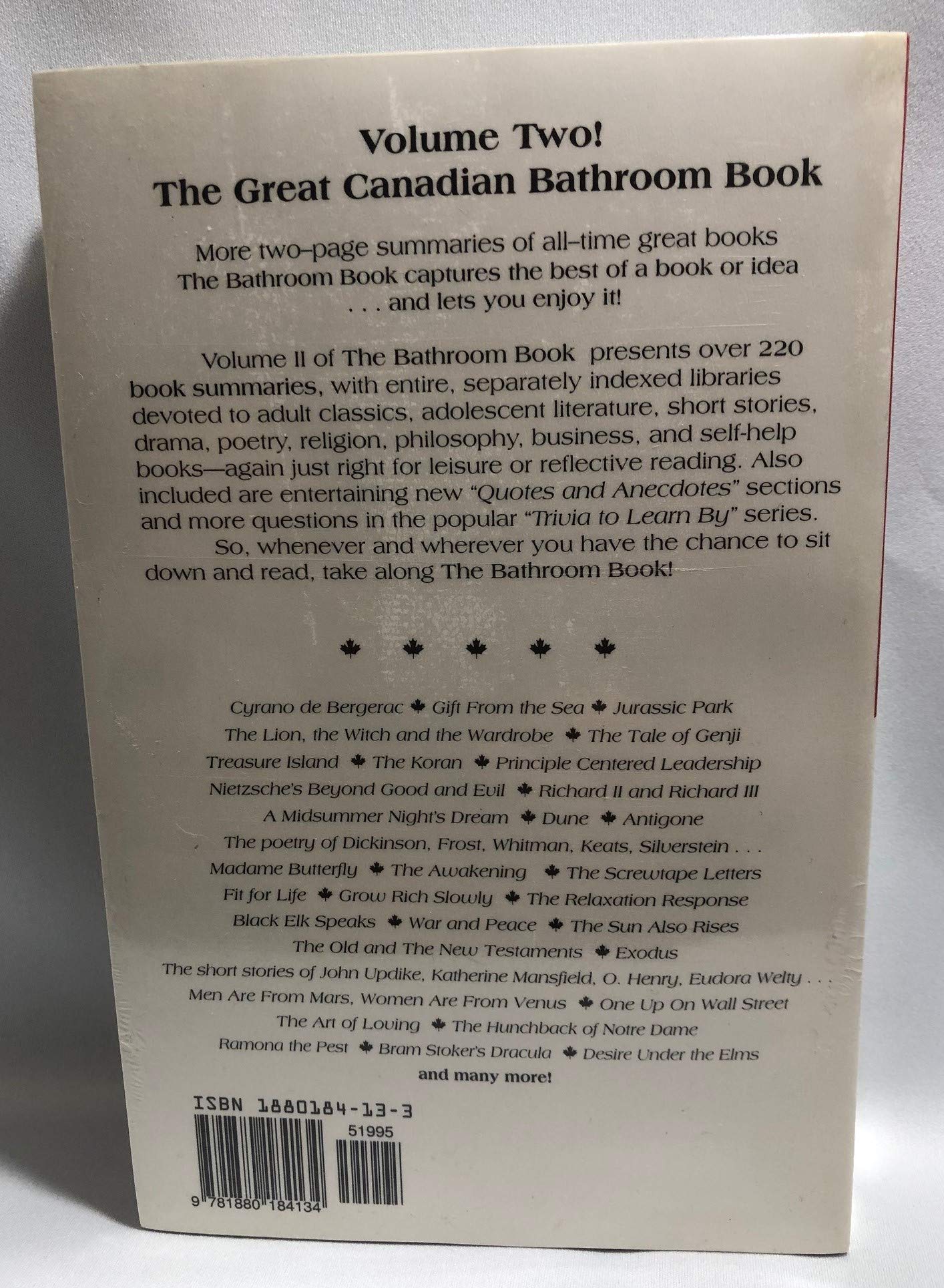 Great Canadian Bathroom Book,Used