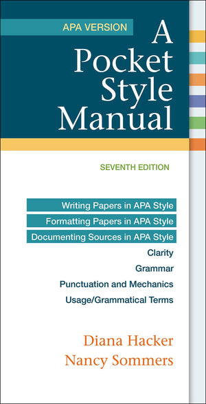 A Pocket Style Manual, APA Version,Used