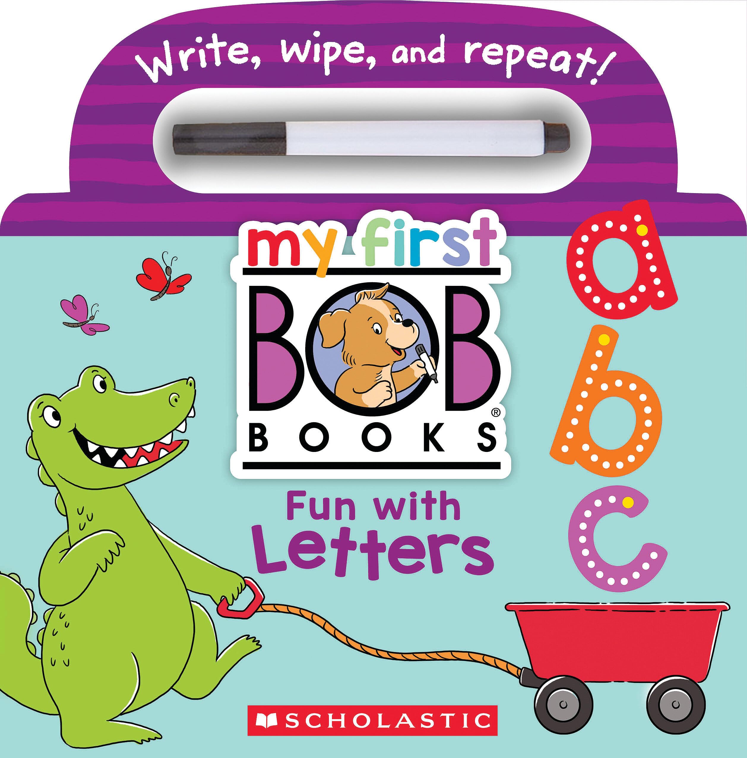My First Bob Books  Fun With Letters WipeClean Board Book | Abcs, Up To Age 5 (Reading Readiness)