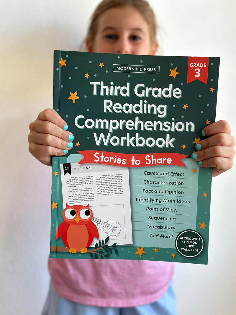 The 3rd Grade Reading Comprehension Workbook for Kids: Fun and Engaging Stories and Activities to Foster a Love of Literature an,Used