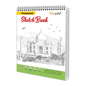 A5 Premium Sketch Book : 36 Sheets - (5.8 X 8.3 Inch) Top Spiral-Bound Sketchpad For Artists,140 Gsm Paper Sketching And Drawing Paper For Doodling