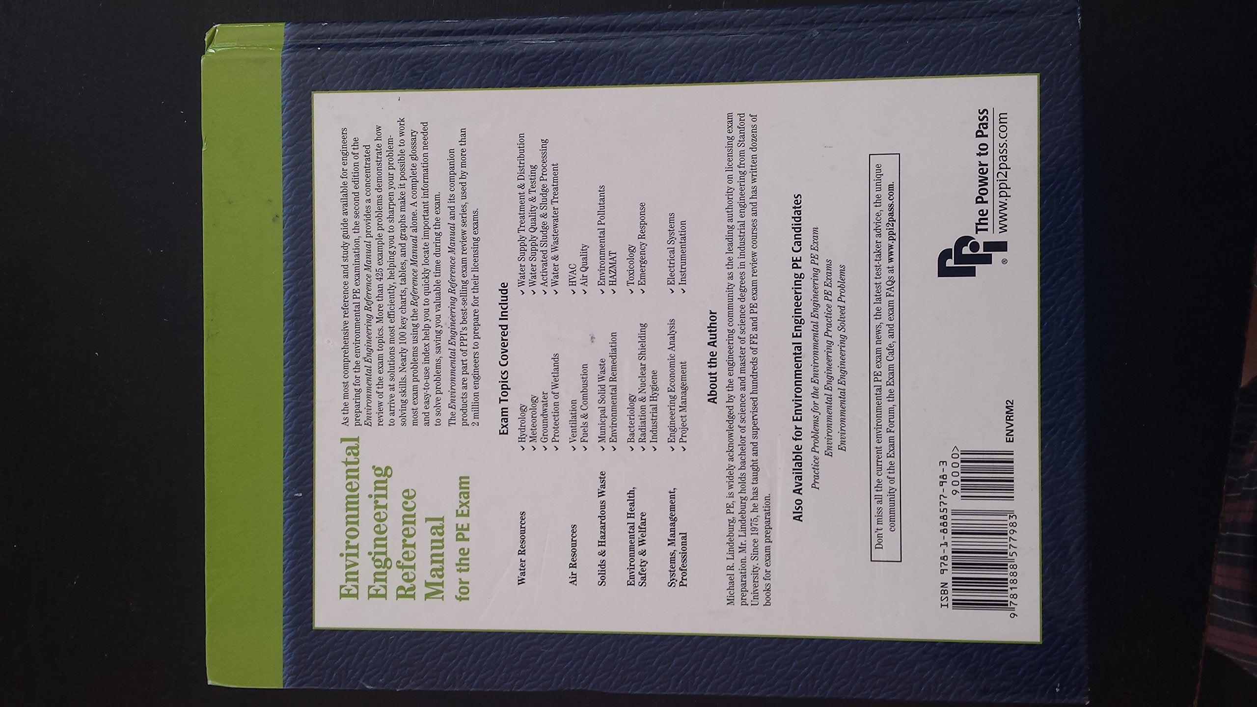 Environmental Engineering Reference Manual, 2nd Ed-Used