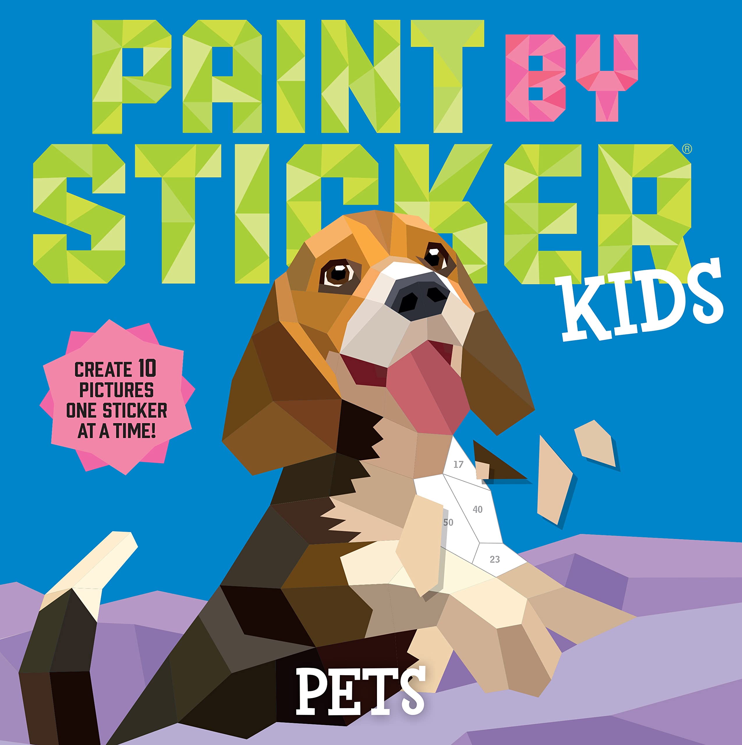 Paint By Sticker Kids: Pets: Create 10 Pictures One Sticker At A Time!,Used