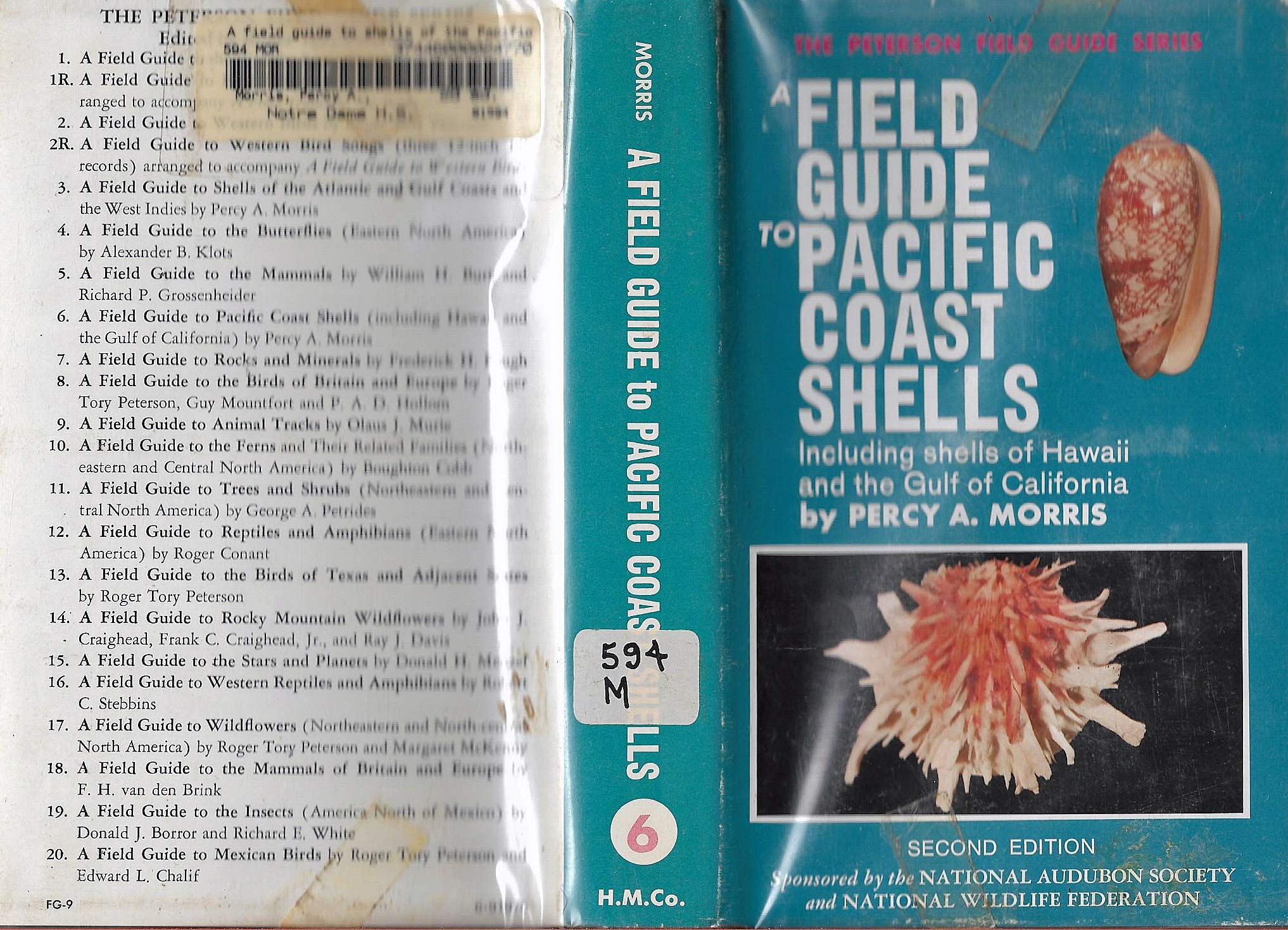 A Field Guide to Pacific Coast Shells, Including Shells of Hawaii and the Gulf of California (Peterson Field Guide Series),Used