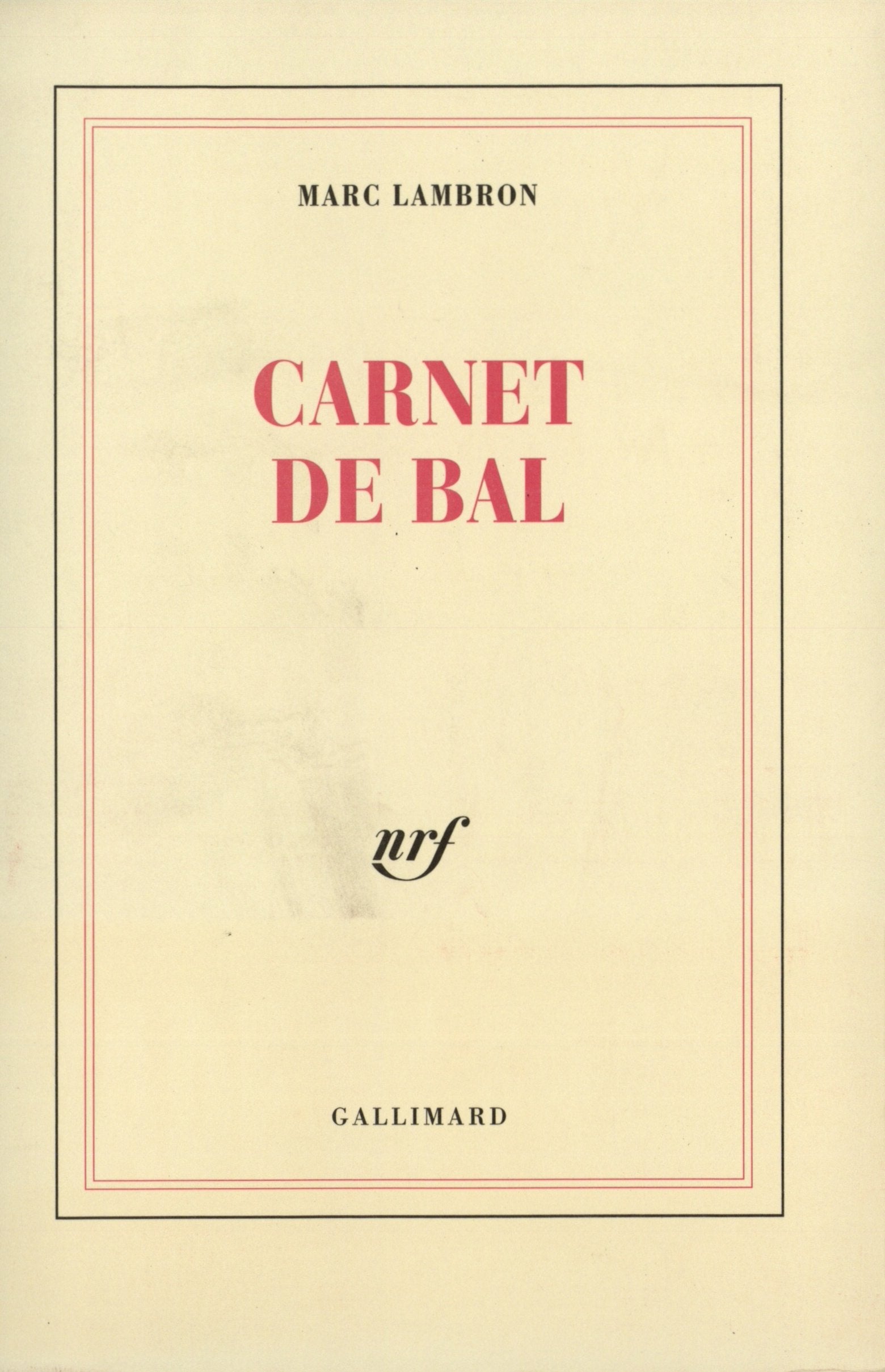 Carnet de bal (BLANCHE),Used