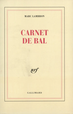 Carnet de bal (BLANCHE),Used