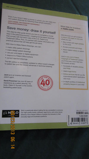 How to Make Patent Drawings: A Patent It Yourself Companion,Used