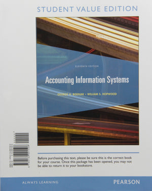 Accounting Information Systems, Student Value Edition,Used
