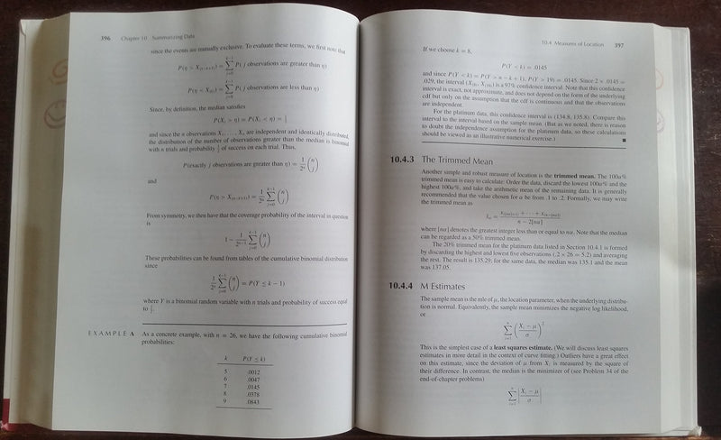 Mathematical Statistics and Data Analysis (with CD Data Sets) (Available 2010 Titles Enhanced Web Assign),New