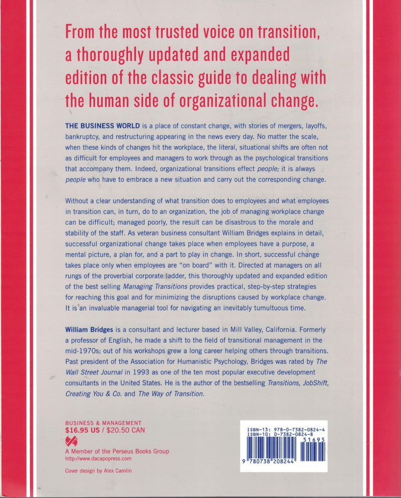Managing Transitions: Making the Most of Change,New