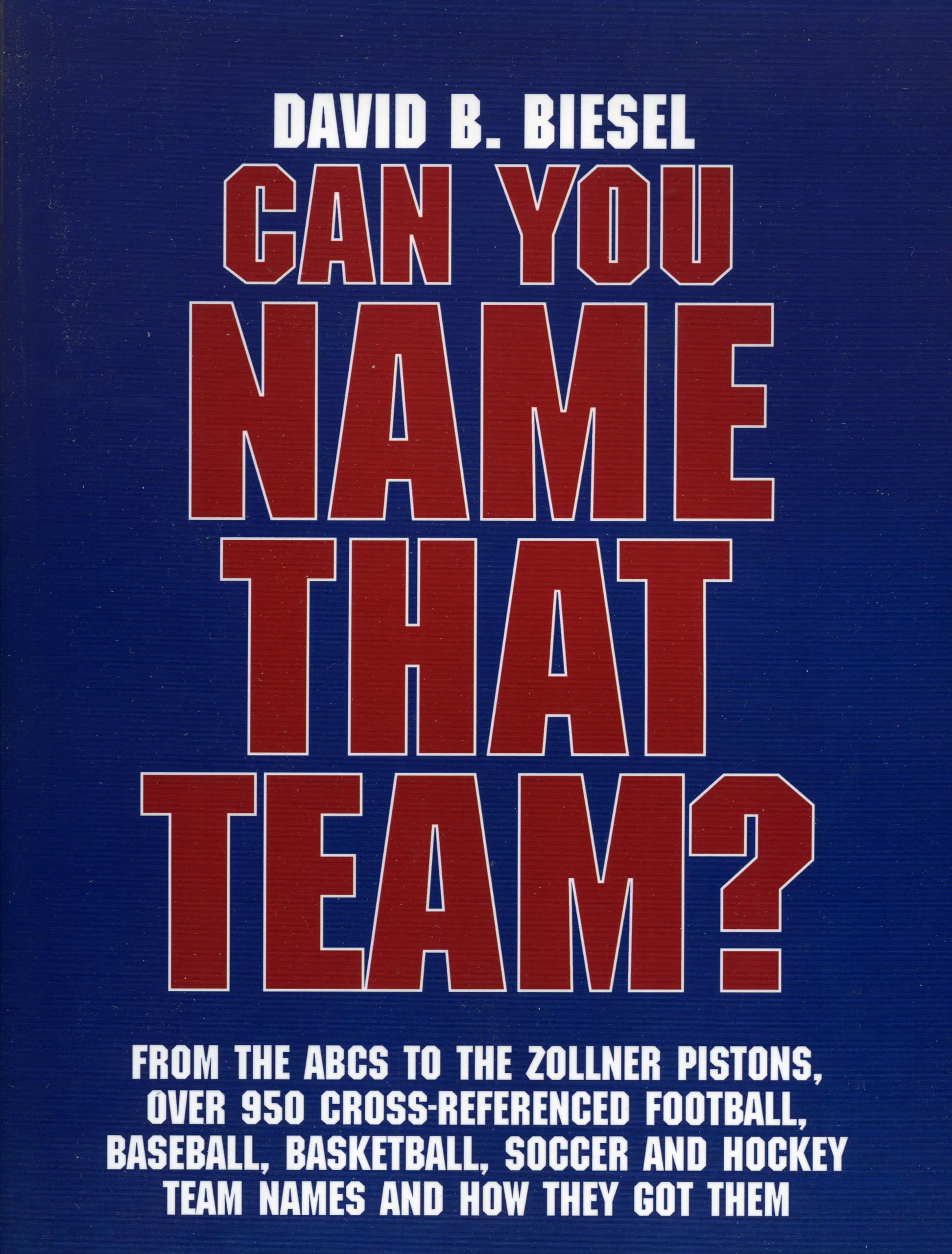Can You Name That Team?: A Guide To Professional Baseball, Football, Soccer, Hockey, And Basketball Teams And Leagues,Used