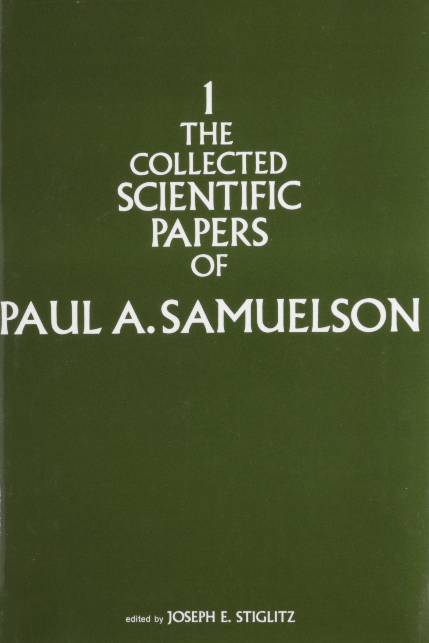 The Collected Scientific Papers of Paul Samuelson, Vol. 1,Used