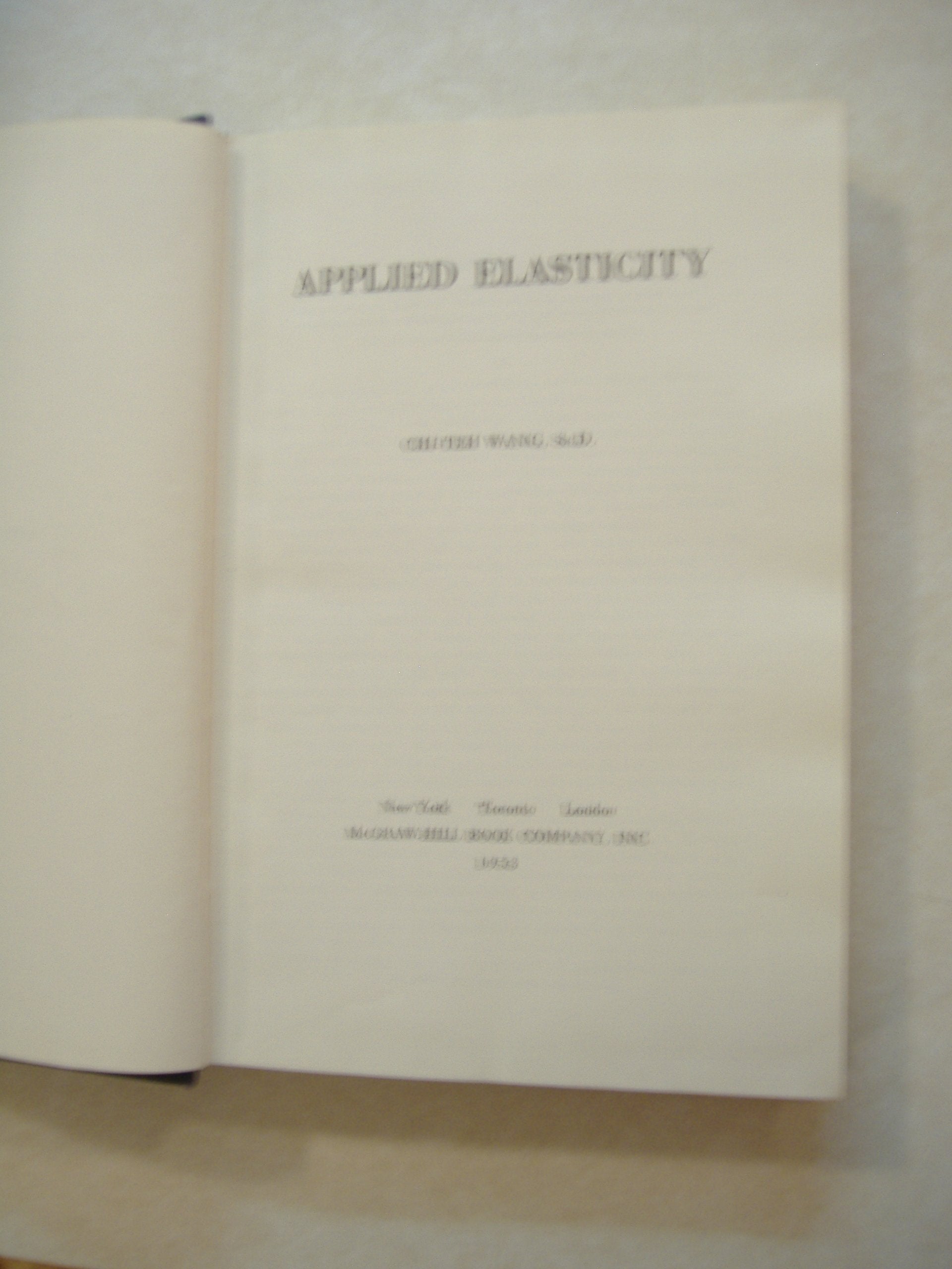 Applied Elasticity,Used
