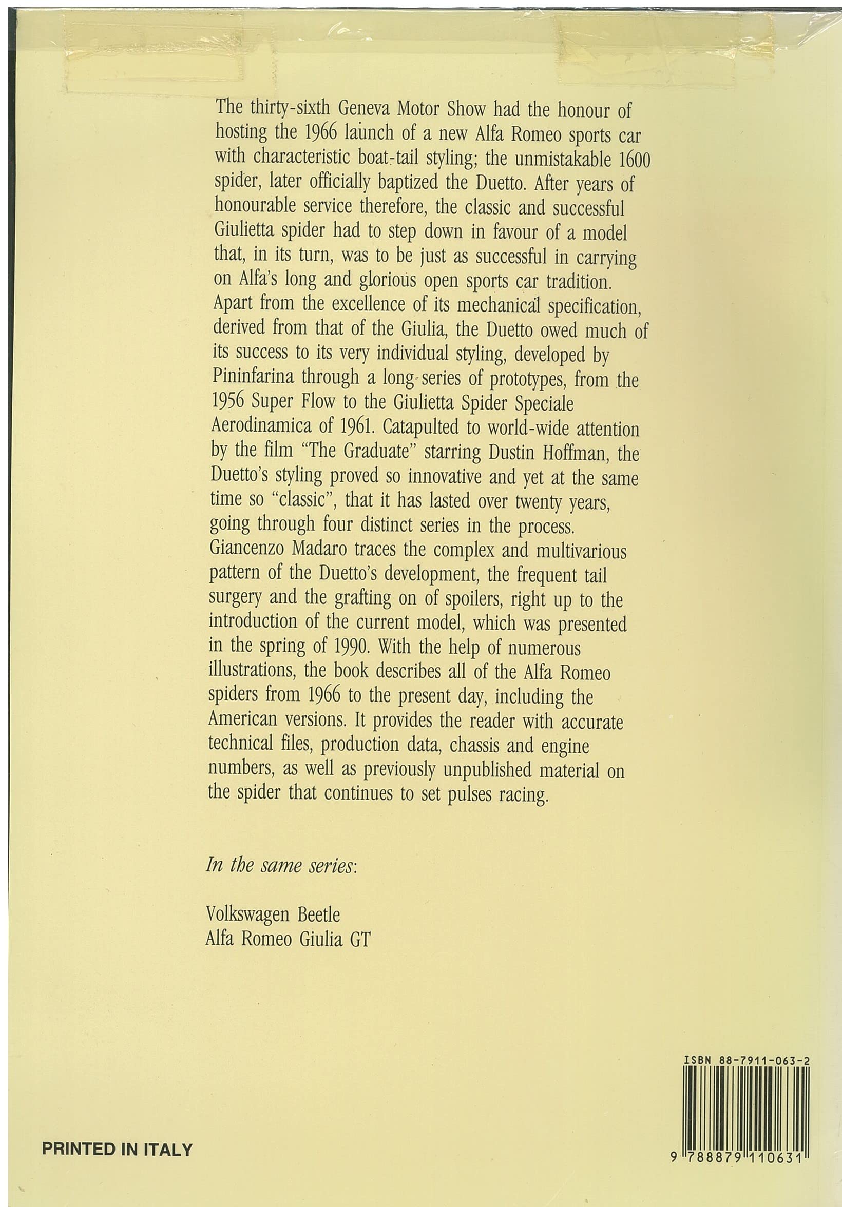 Alfa Romeo Duetto,Used