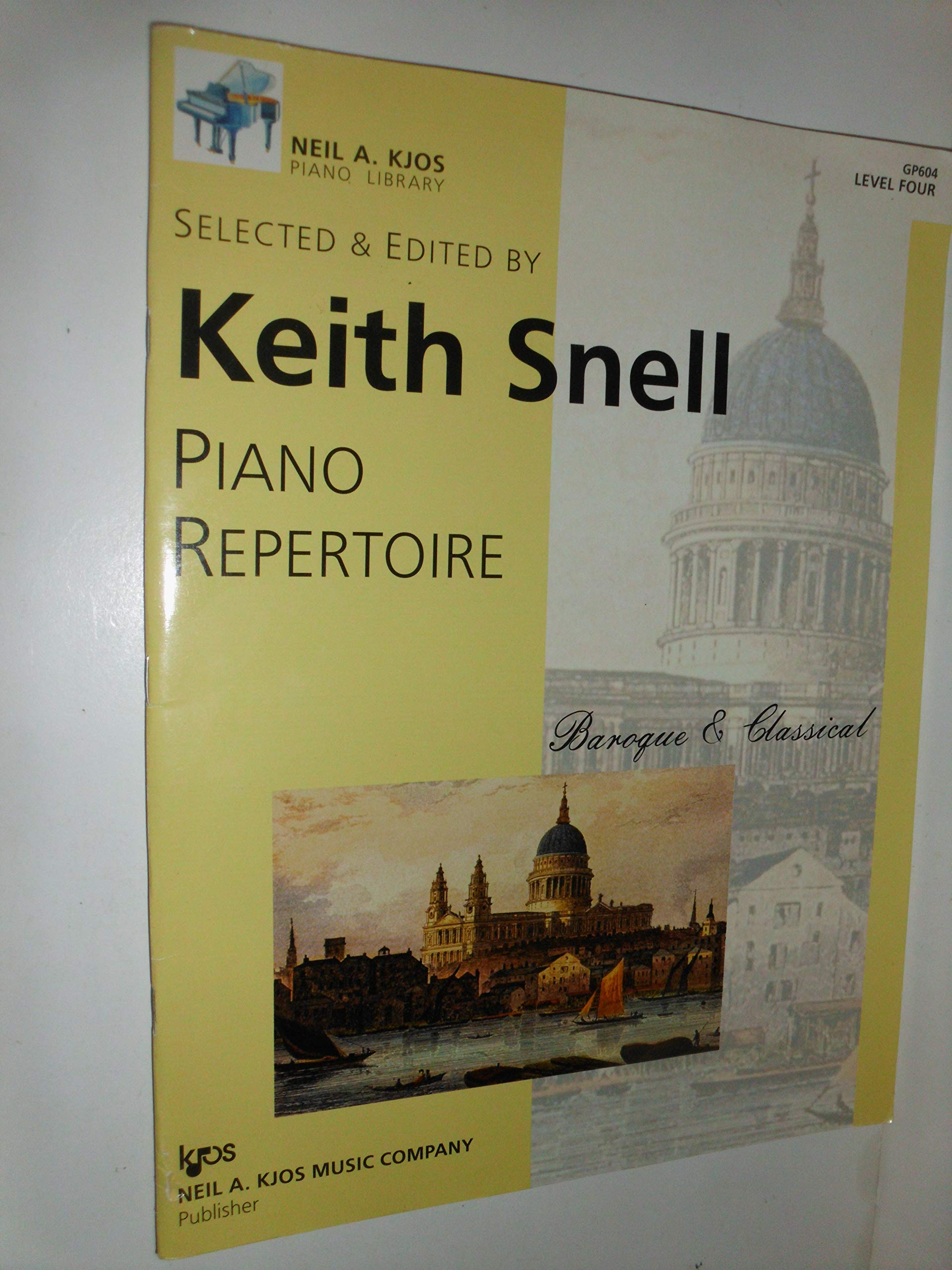 Gp604  Piano Repertoire  Baroque & Classical  Level 4,Used
