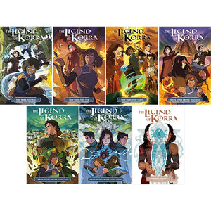 The Legend of Korra Series 7book Set Collection (Turf Wars Part 13, Ruins of the Empire Part 13, Patterns in Time)