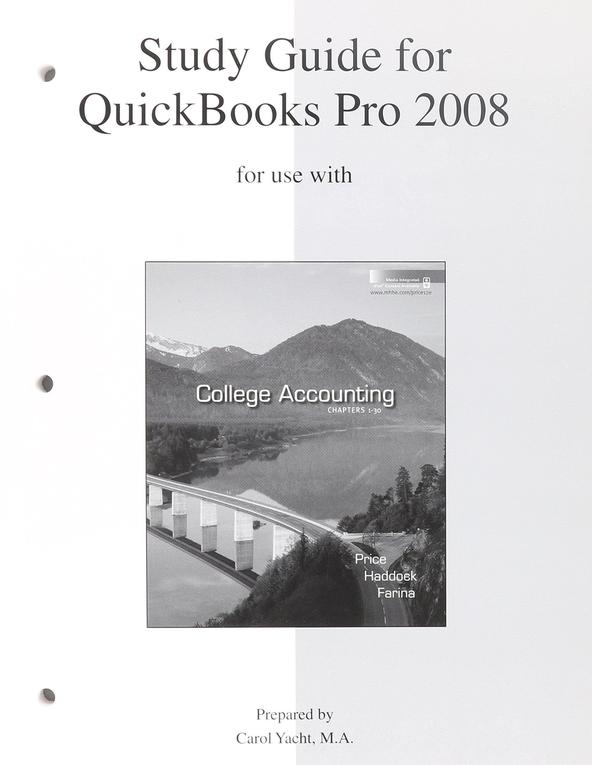 College Accounting Quickbooks Pro 2008,Used