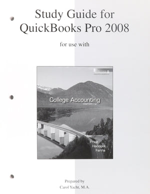 College Accounting Quickbooks Pro 2008,Used