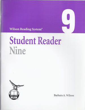 Wilson Reading System  Student Reader Nine (9)  Third Edition,New