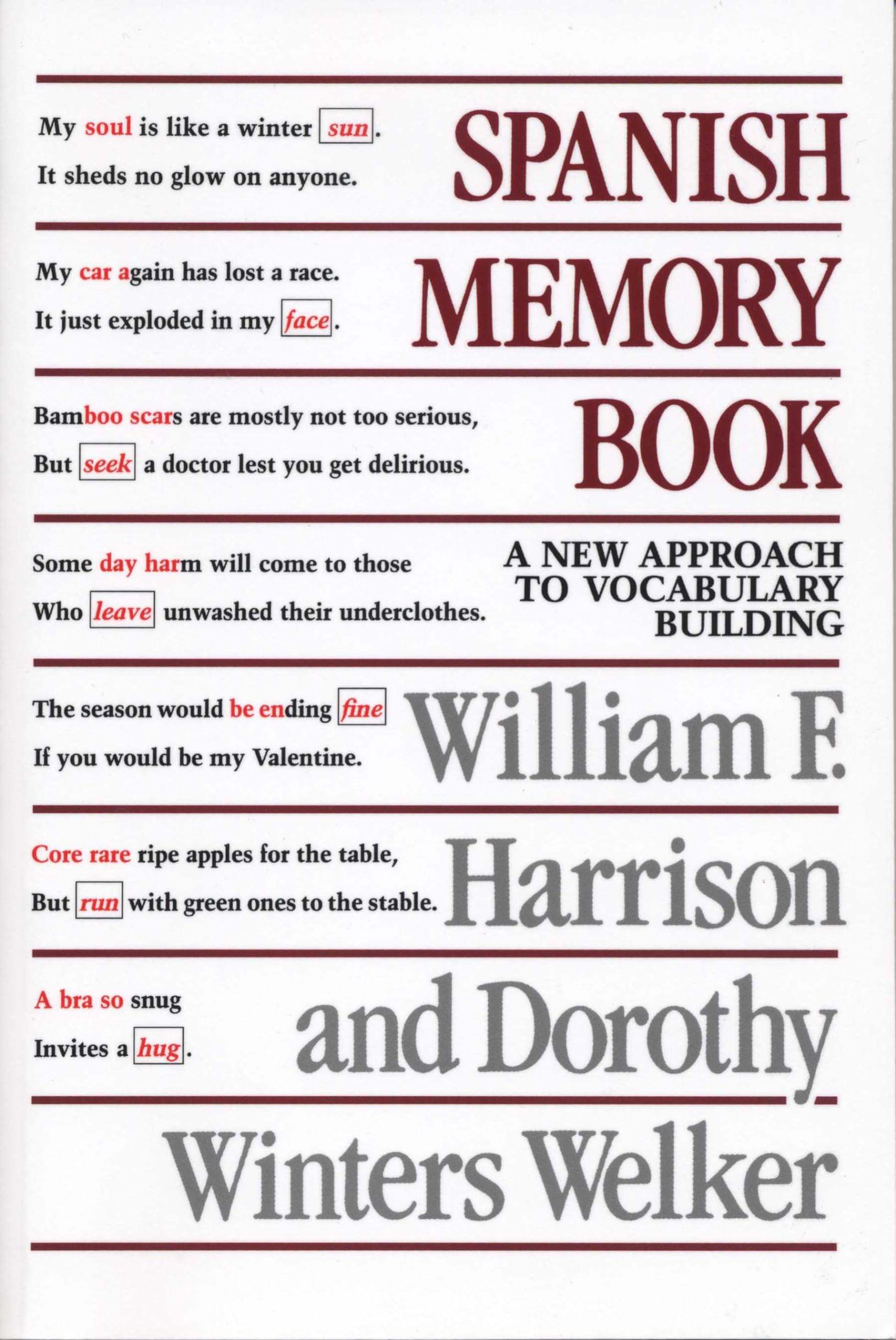Spanish Memory Book: A New Approach To Vocabulary Building,Used