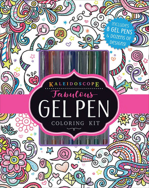 Kaleidoscope: Fabulous Gel Pen Coloring Kit,Used