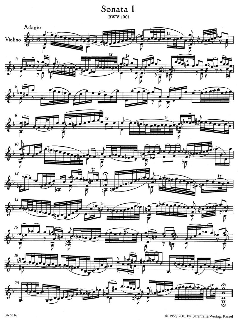 3 SONATES ET 3 PARTITAS / THREE SONATAS AND THREE PARTITAS BWV 10011006,Used