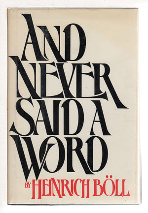 And never said a word,Used