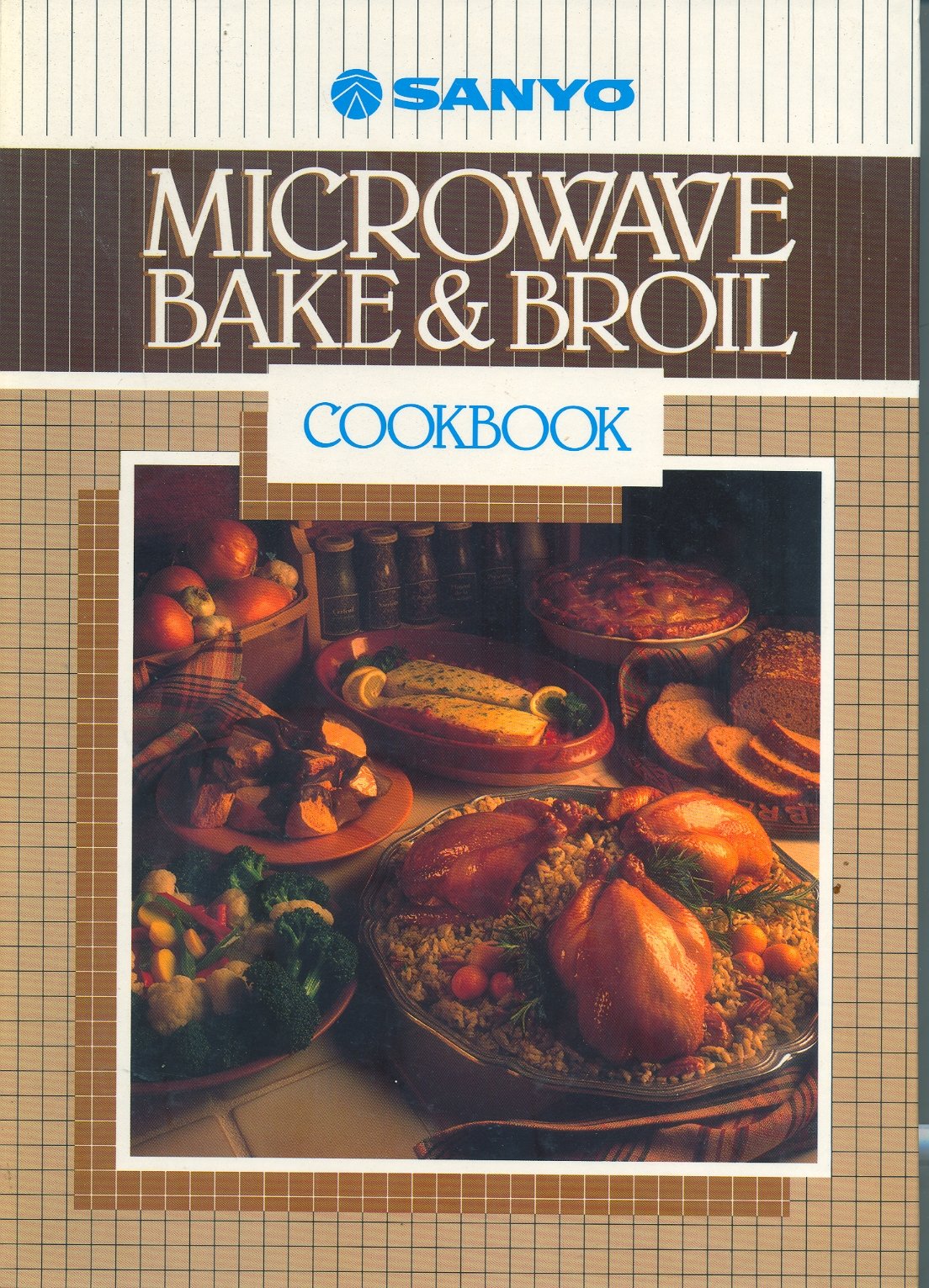 Microwave bake & broil cookbook: Sanyo,Used