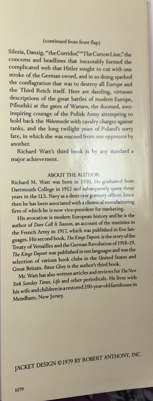 Bitter Glory:Poland and its Fate, 19181939,Used