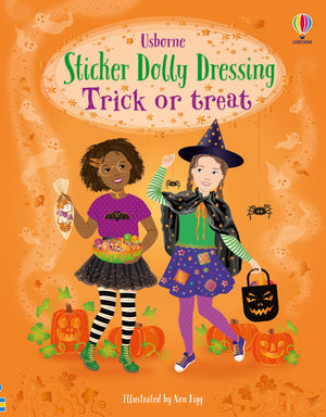 Sticker Dolly Dressing Trick or treat: A Whimsical Sticker Book for Halloween with DressUp Dolls and Fun Scenes, Perfect for Fa,New