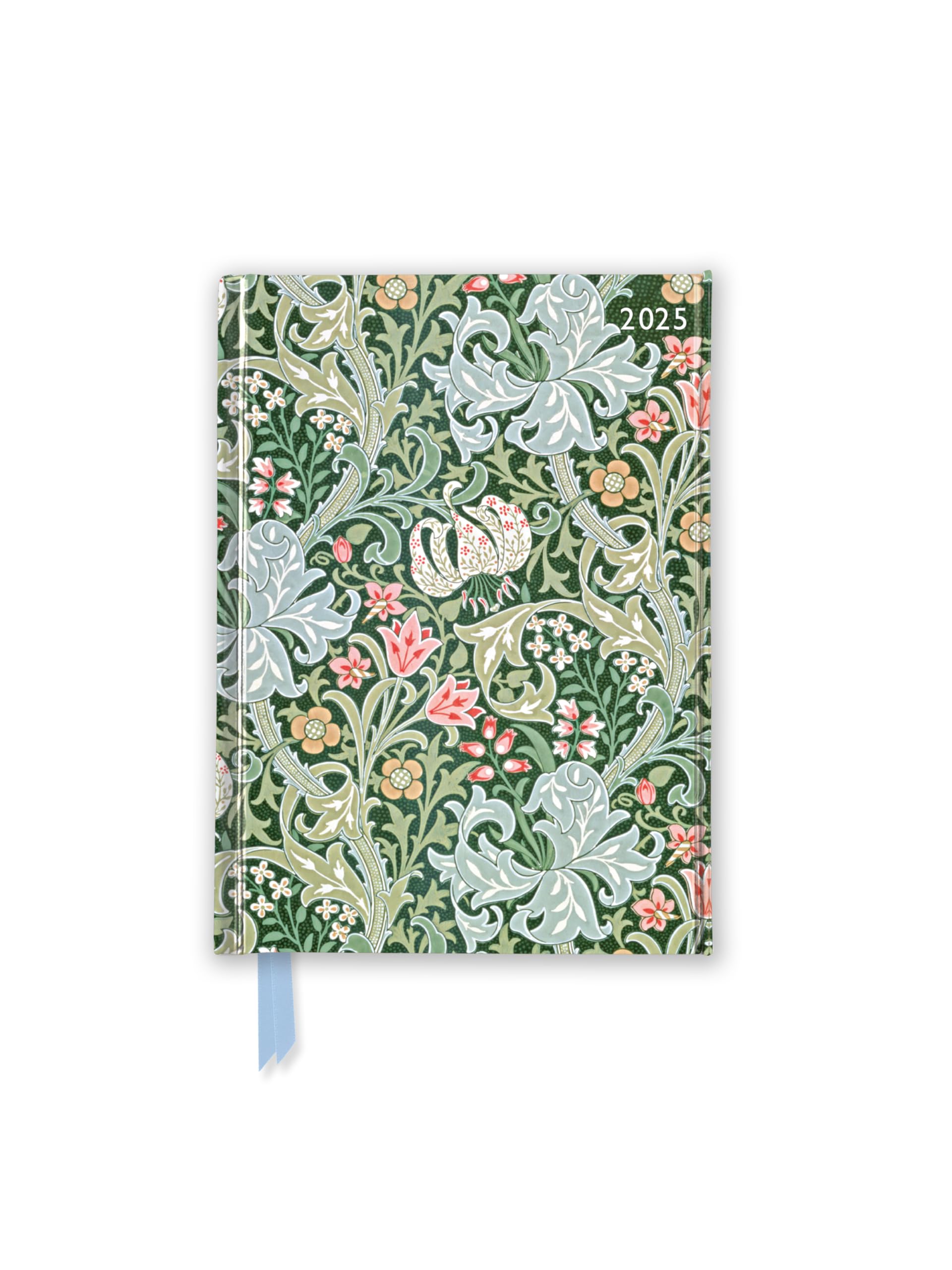 William Morris: Golden Lily 2025 Luxury Pocket Diary Planner  Week to View,New