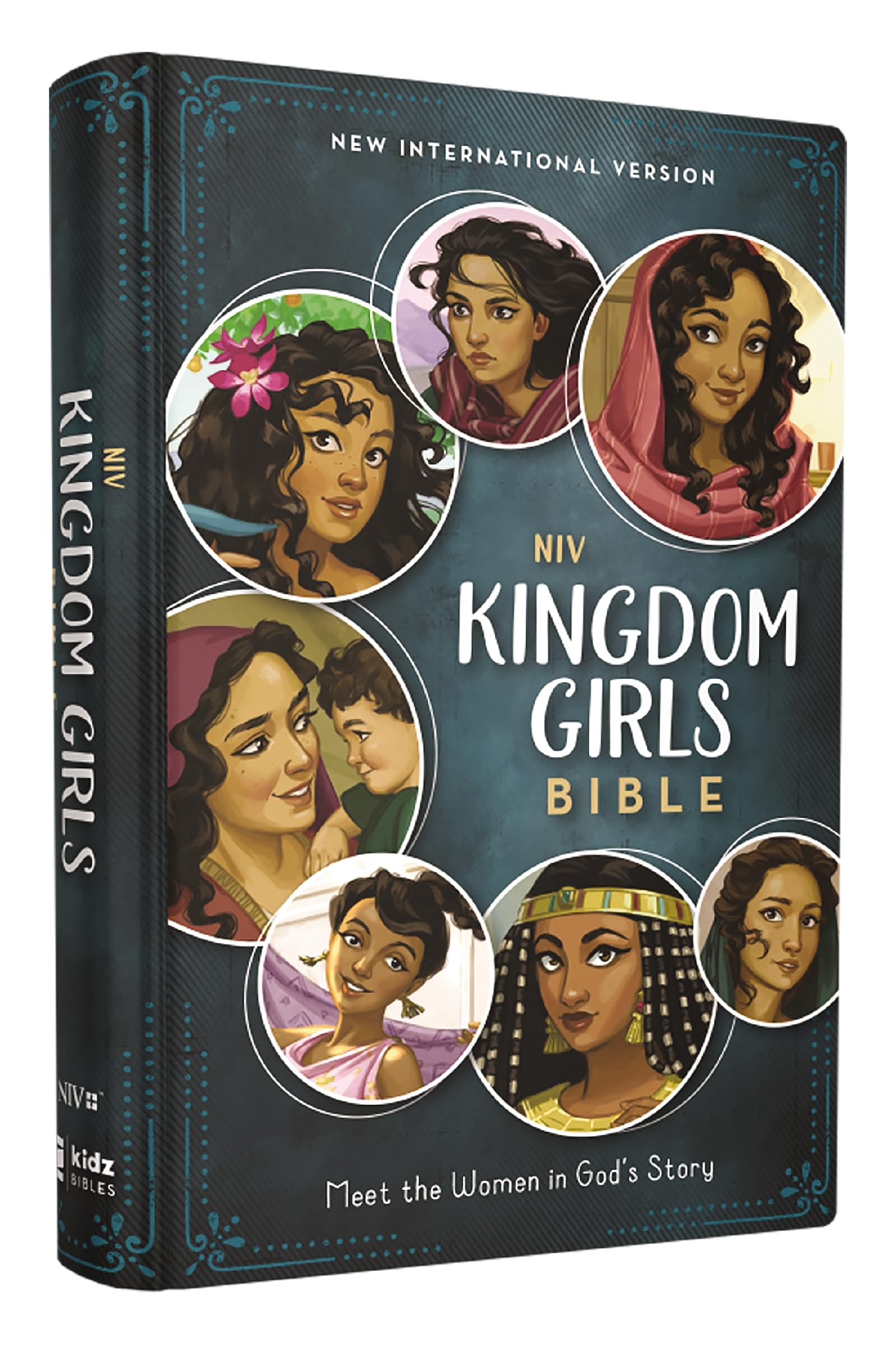 Niv, Kingdom Girls Bible, Full Color, Hardcover, Teal, Comfort Print: Meet The Women In God'S Story,Used