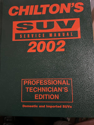 SUV Service Manual 19982002  Annual Edition (Chilton Service Manuals),Used