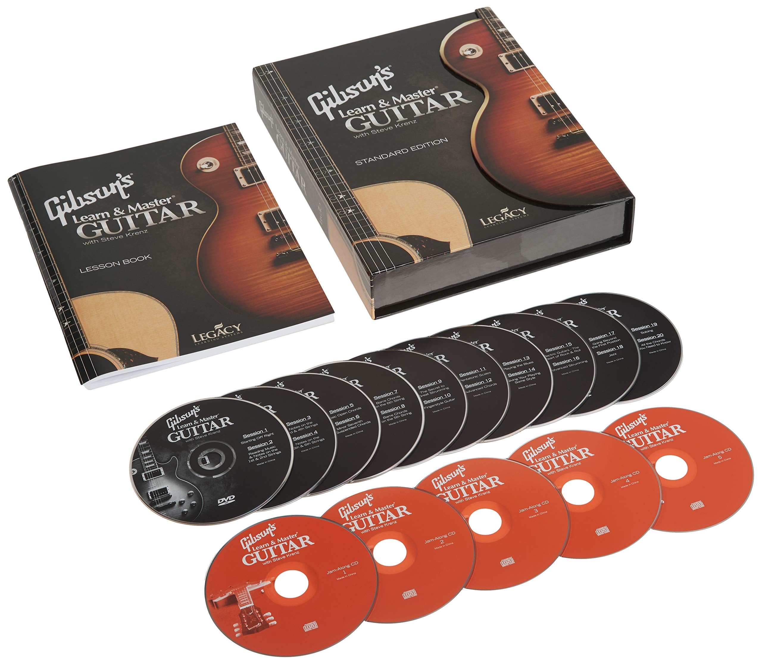 Gibson's Learn & Master Guitar Boxed Dvd/CD Set Legacy Of Learning,Used