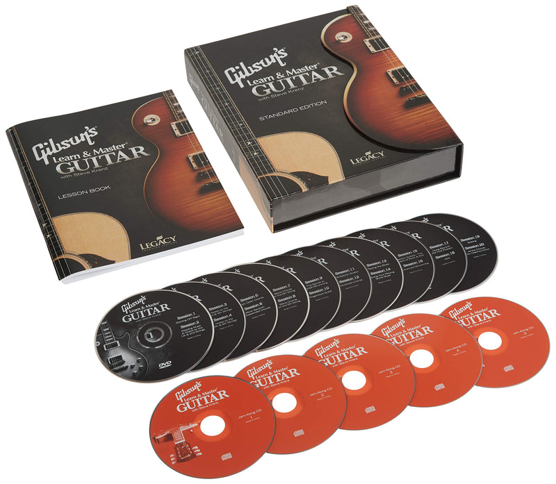 Gibson's Learn & Master Guitar Boxed Dvd/CD Set Legacy Of Learning,Used